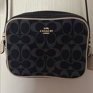 Coach Black and Cream Crossbody Bag